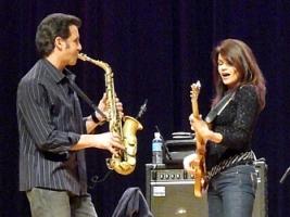 Joyce Cooling and Eric Marienthal